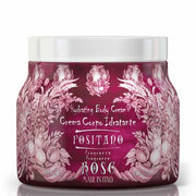 Le Maioliche Positano Rose Moisturizing Body Cream 450ml - Made in Italy - Notes of Rose Petals, Geranium, Violet, Carnation, Damask Rose, Geranium, Violet, Rosewood