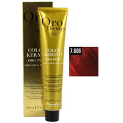 Fanola Oro Therapy Color Keratin 7.606 100mL - Warm Red Blonde