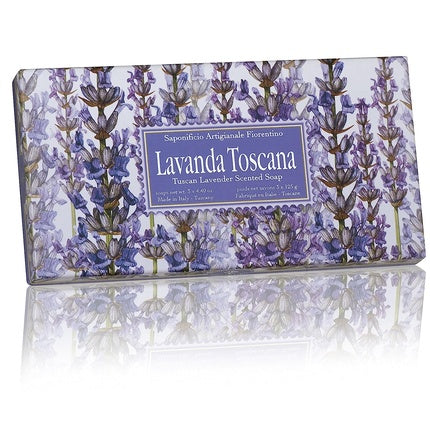 Saponificio Artigianale Fiorentino Lavender Bar Soap 125g - Pack of 3