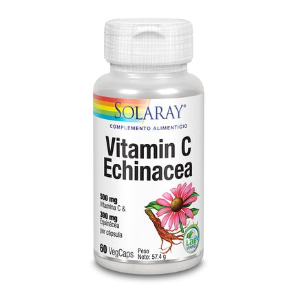 Solaray Vitamin C Y Echinacea 60 Vcaps