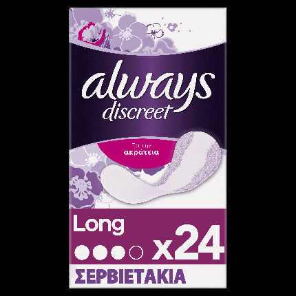 Always Discreet Liners Long 4x24