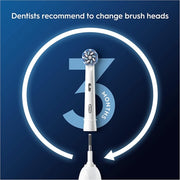 Oral-B Pro Sensitive Clean Electric Toothbrush Head X-Shaped Extra Soft Bristles Gentle Brushing Plaque Removal White