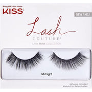 KISS Lash Couture Faux Mink False Eyelashes Knot-Free Lash Band Style Midnight Black