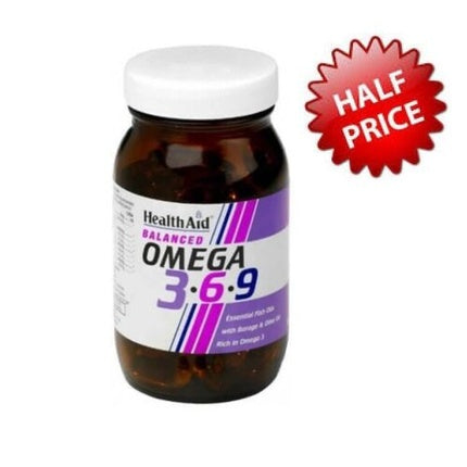 Health Aid Omega 3-6-9 1155mg 90 Capsules
