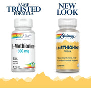 Solaray L-Methionine Supplement 30 Count