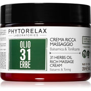 Olio 31 Erbe Vegan Organic - Massage Cream - Balsamic and Toning - 250 ml