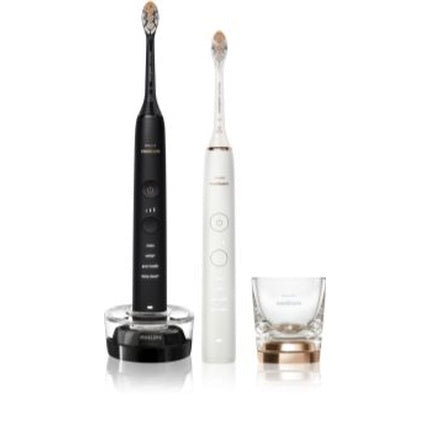 Philips Sonicare Diamond Clean Series 9000 - Duo Pack With 2 Advanced Sonic Electric Toothbrushes