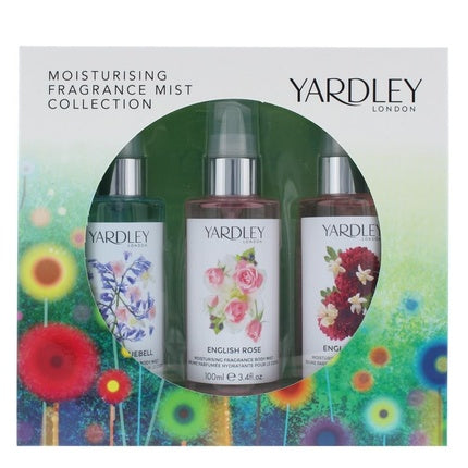 Yardley Fragrance Mist Collection 100ml X 3 Rose Dahlia Bluebell