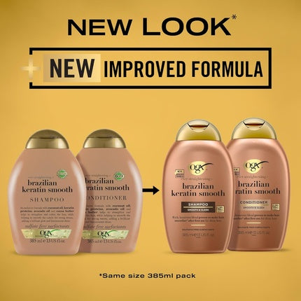 Ogx Brazilian Keratin Smooth Conditioner for Dry Hair 385ml