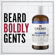CREMO Beard Wash & Softener for Men Cooling Citrus & Mint Leaf 177ml