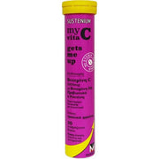 Sustenium My Vita C Gets Me Up Vitamin C - Vitamin D3 With Probiotics Of Rutin Tropical Fruits 1000mg 20 Effervescent Tablets