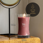 Woodwick Scented Candle with Crackling Wick Large Hourglass Rouge Oud