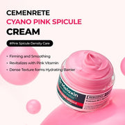 Cemenrete Cyano Pink Spicule Cream with Calcium and Vitamin B12 for Under Eyes