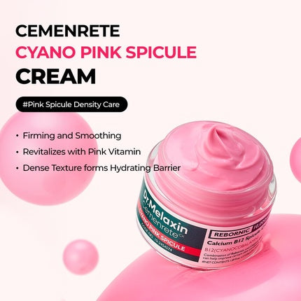 Cemenrete Cyano Pink Spicule Cream with Calcium and Vitamin B12 for Under Eyes