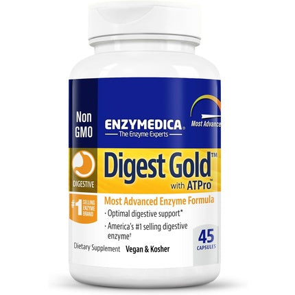 Enzymedica Digest Gold + ATPro Maximum Digestive Support 45 Capsules