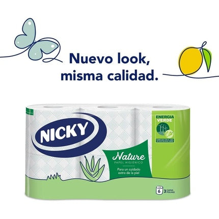 Niki Toilet Nature Rolls 6 Rolls - Pack of 6