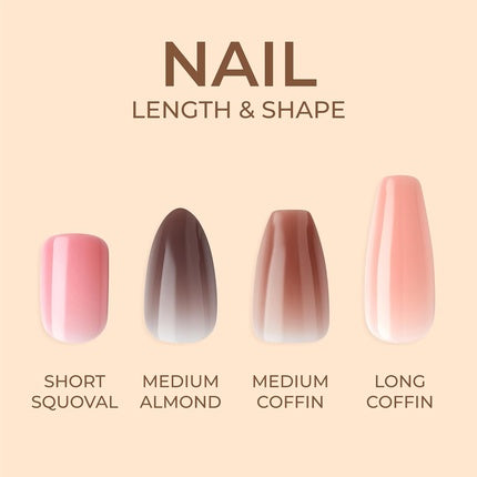 KISS Bare-But-Better Press-On Nails Embrace It Light Nude Medium Length Coffin Shaped