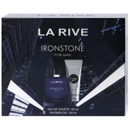 La Rive Ironstone Men Eau De Toilette Spray 100ml + Shower Gel 100ml Set