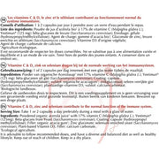 Zinc Supplement for Immunity 30 Capsules with Vitamin C Acerola, Vitamin D, Selenium, and Beta Glucans