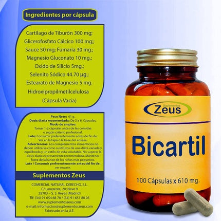 Bicartil 100 Capsules À 500 Mg From Zeus