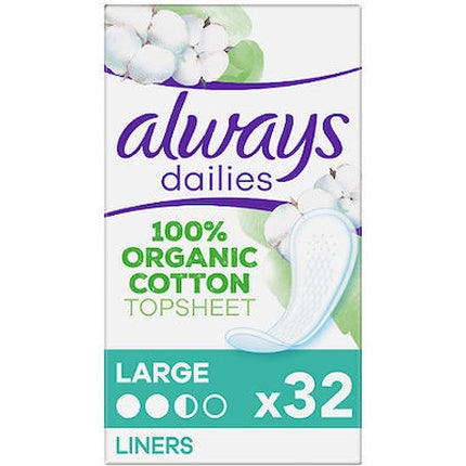 Always Always Dailies Cotton Protection Normal Pads - 32 Count