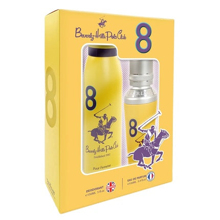 Beverly Hills Polo Club Woman Eight Eau De Parfum Spray 100ml + Deodorant Spray 150ml