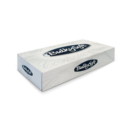 Bulky Soft Bs-68100 Cosmetic Boxes, 2-Ply, 100 Wipes Per Box, Bright White 100-Pack