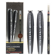 L'Oreal Mega Volume Black Mascara Gift Set 9ml X 2 And Kohl Eye Pencil 2ml