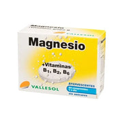 Vallesol Effervescent Magnesium B 24 Effervescent Tablets With Magnesium And B Vitamins
