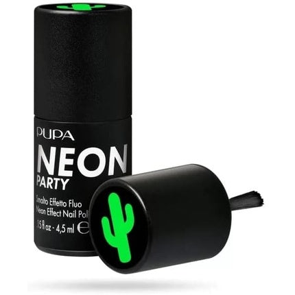 Pupa Neon Party Fluorescent Effect Nail Polish 300 Chiringuito Green