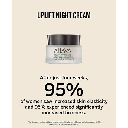 AHAVA Uplift Night Cream Anti Aging Wrinkle Reducer Treatment for Women and Men Firming and Tightening Facial Cream 50ml