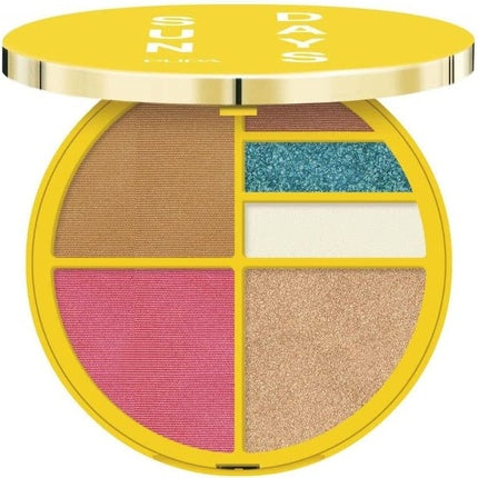 Pupa Sun Days Face & Eyes Waterproof Palette 001 Sunrise