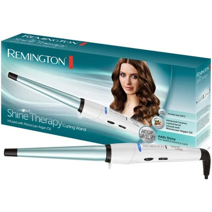Remington Shine Therapy Curling Wand 13-25mm - with Moroccan Argan Oil Ceramic Coating up to 210°C - CI53W