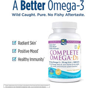 Nordic Naturals Complete Omega-3 · 6.9-D 1000mg Lemon Soft Gels 60 Count