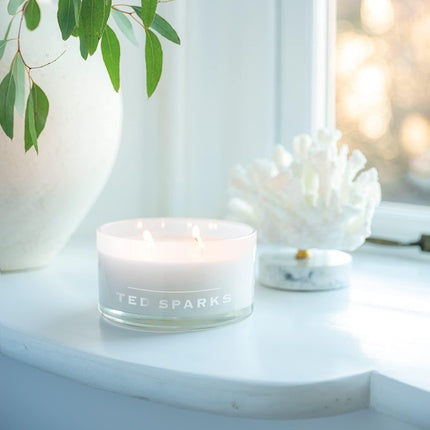 Ted Sparks Demi Fresh Linen Scented Candle in Glass 8cm
