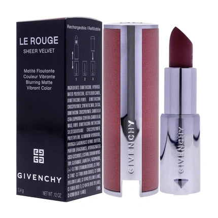 Givenchy Le Rouge Sheer Velvet Vibrant Color Lipstick No 16 Nude Bois