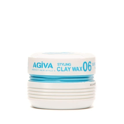 Agiva Hair Styling Fiber Clay Texture Wax 06 Medium Hold Perfect Control Natural Finish 6oz