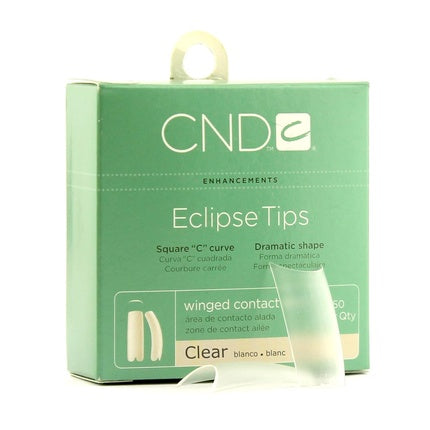 CND Brisa Sculpting Gel Eclipse Clear Tips No. 6 SALE