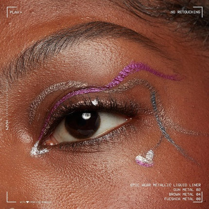 NYX PROFESSIONAL MAKEUP Epic Wear Metallic Liquid Liner Brown Metal Waterproof Eyeliner