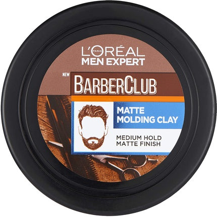 L'Oreal Men Expert Barber Club Matt Clay Matte Molding Hair Styling 75ml