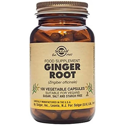 Solgar Sfp Ginger Root Extract - Herbal Supplement - Vegan - 100 Vegetable