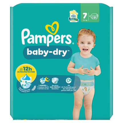 Pampers Baby Dry Size 7 - 31 Pieces