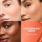 bareMinerals Complexion Rescue Liquid Blonzer Blush Bronzer Hybrid Sun-Kissed Glow Buildable Face Cheeks Gel-Cream Vegan Kiss of Copper 0.5 Ounce