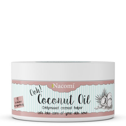 Nacomi Coconut Oil Unrefined 100ml - Natural Skin Care Oil