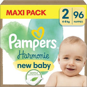 Pampers Harmonie Size 2 Disposable Diapers 96 pcs - for 4-8 kg