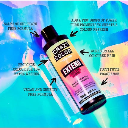 Crazy Color Extend Colour Safe Shampoo 250ml
