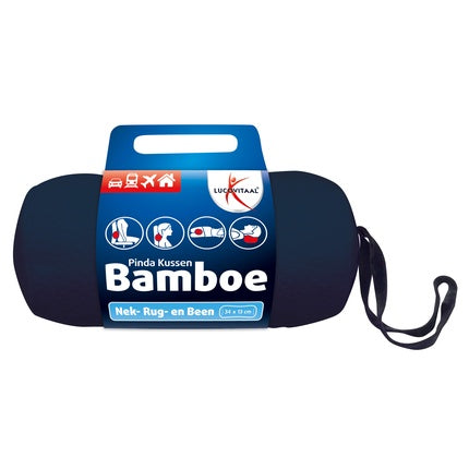 Lucovitaal Bamboo Peanut Cushion Blue