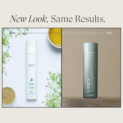 Lanza Healing Strength White Tea Shampoo - Strengthens, Protects, and Restores