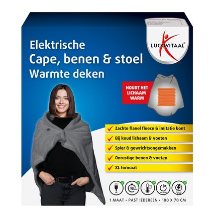 Lucovitaal Electric Cape, Legs & Chair Heating Blanket