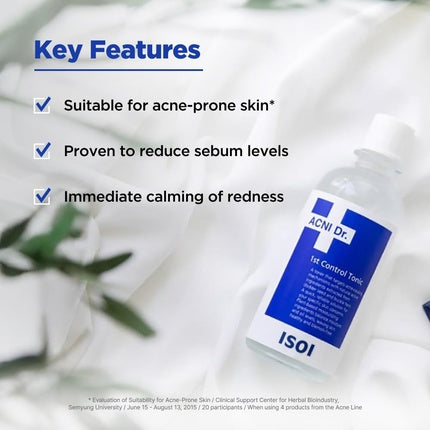 Isoi Acni Dr. 1st Control Tonic Plant-Based Soothing Formula for Oily Skin